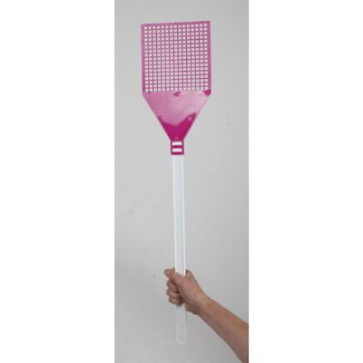 große Jumbo-Fliegenklatsche 78x17cm Fliegen töten Kunststoff bunt riesig XXL