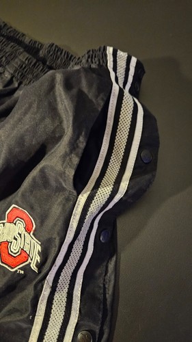 Rare Vintage Ohio State Buckeyes Pro Tuff Mens XL Black Shorts Breakaway Warm-Up - Picture 4 of 10