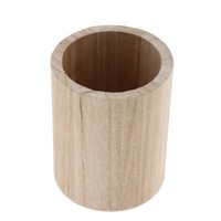 Bemalbarer Unbehandelter Holz Stiftebox StifteköCher Stiftehalter Stiftbecher