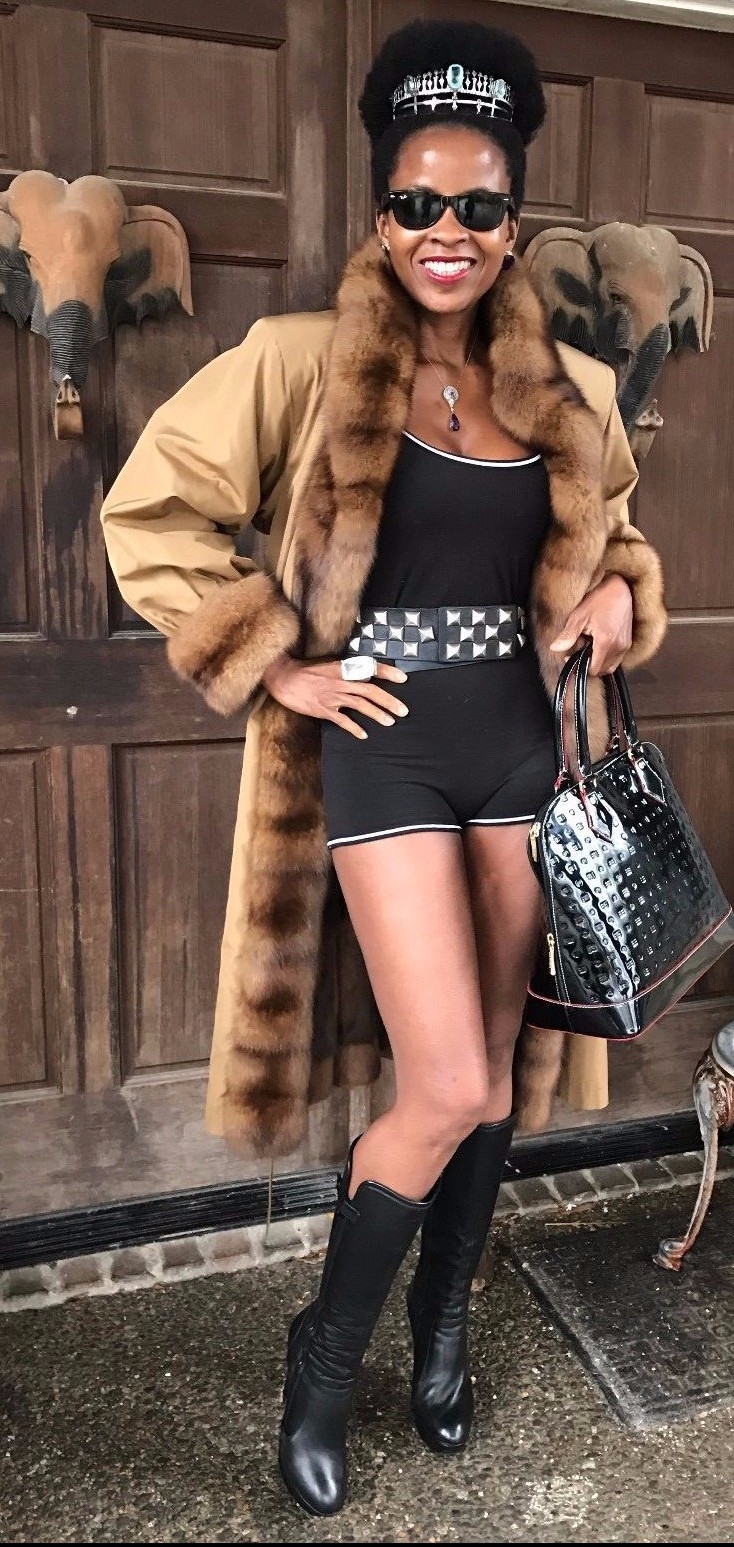 SAINT LAURENT Nuovo Trench Giacca Designer Yves St Laurent Russian Pelliccia di Sabbia M 6 10 12