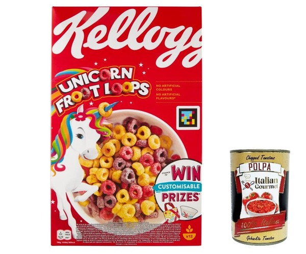 3X Kellogg's Unicorn Froot Loops FrüHstüCkscerealien 375G+Polpa 400G-image