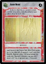 Access Denied x4  Star Wars CCG Cloud City NM swccg
