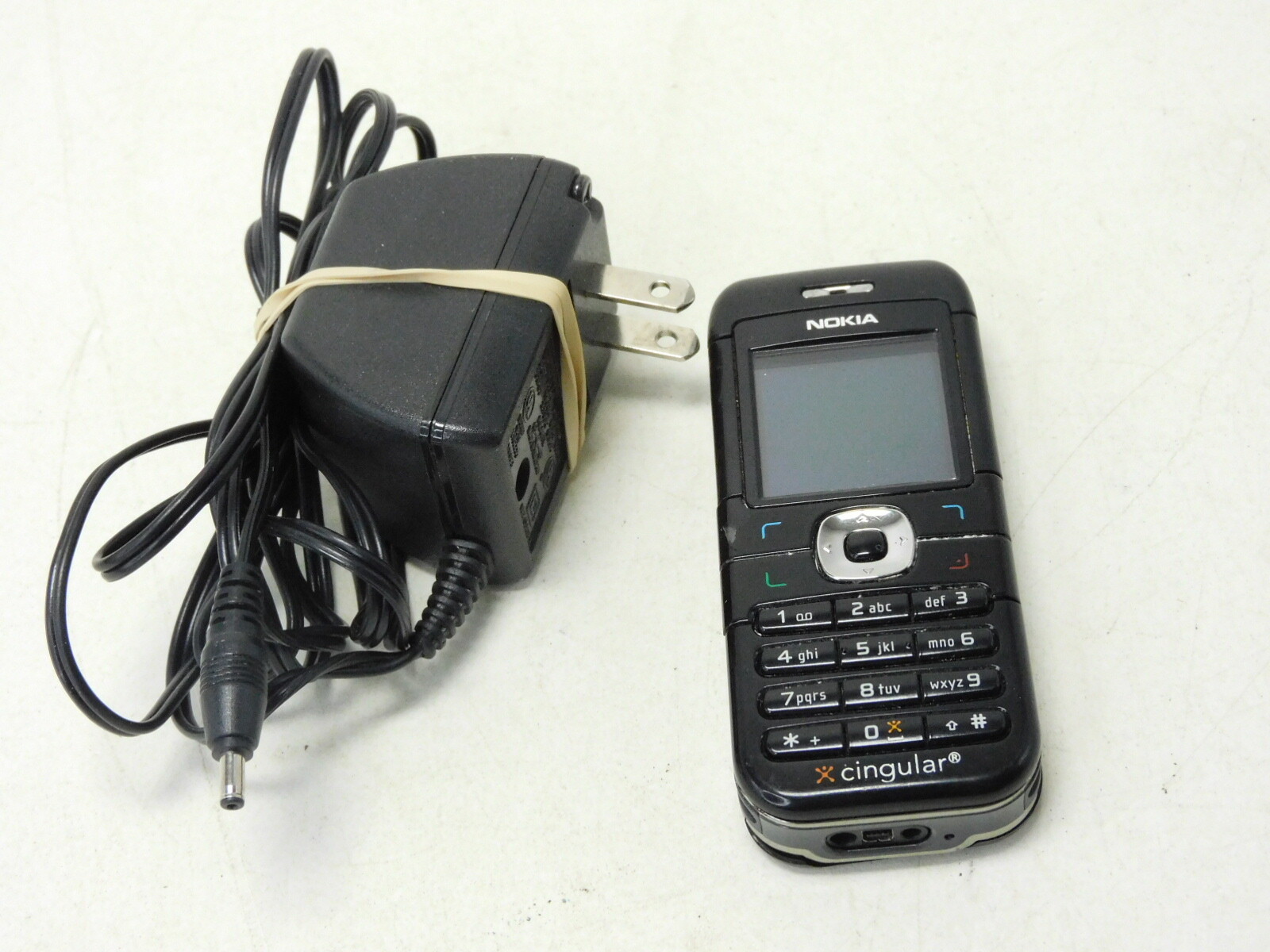 Vintage Nokia Black and Gray 6030 Cingular Service Cell Phone eBay