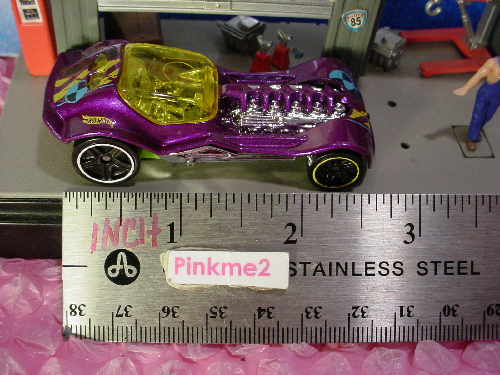 2017 Track Builder System Design DIESELBOY☆purple/green ☆LOOSE Hot Wheels