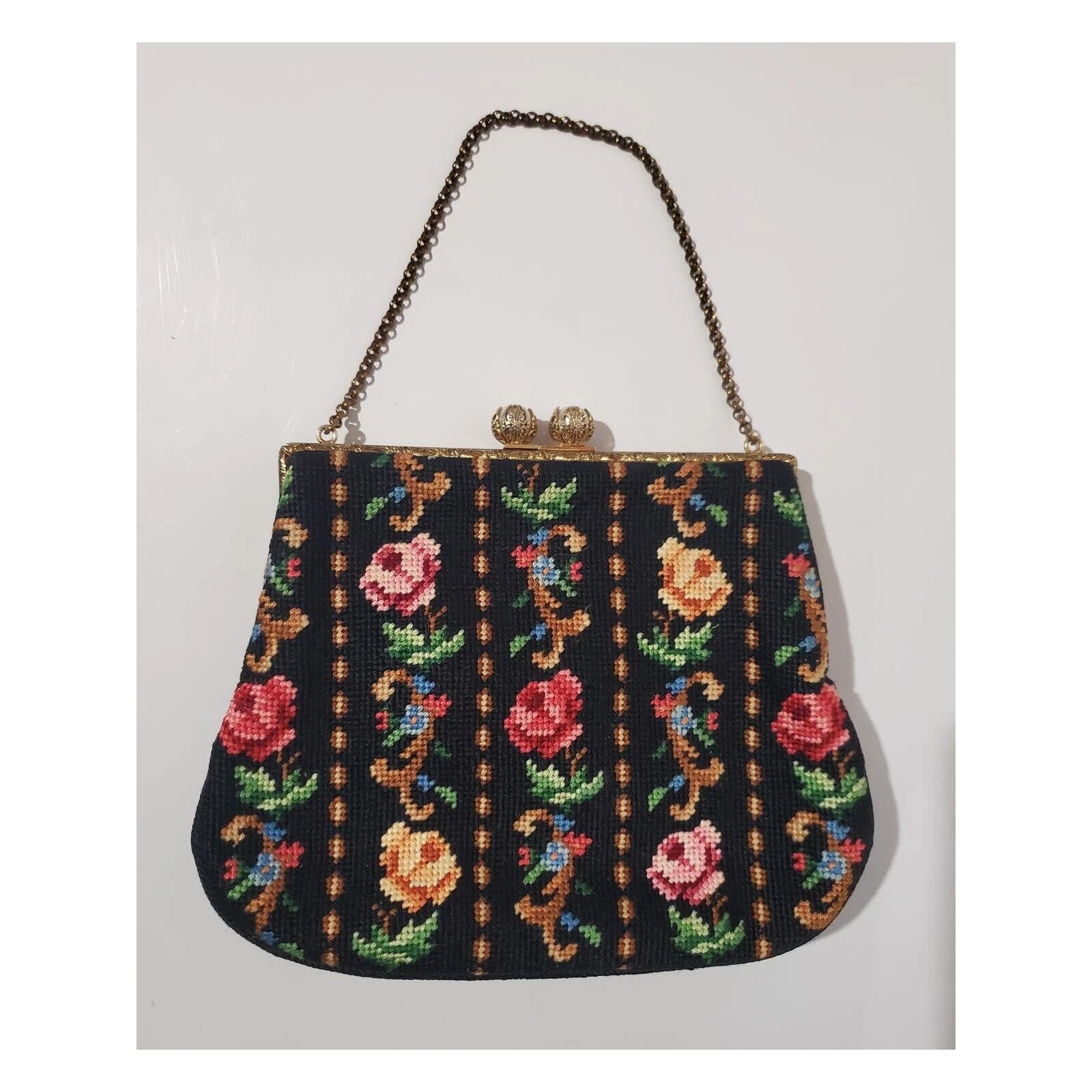 Mezcla de algodón Bolsas Vintage Negro, Bolsos y estuches