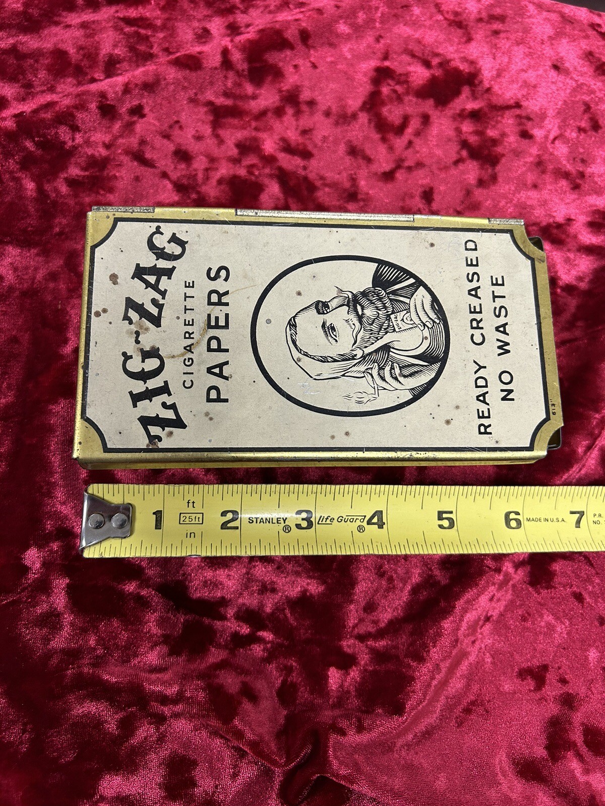 Vintage ZIG ZAG Cigarette Rolling Papers Dispenser Old General Store