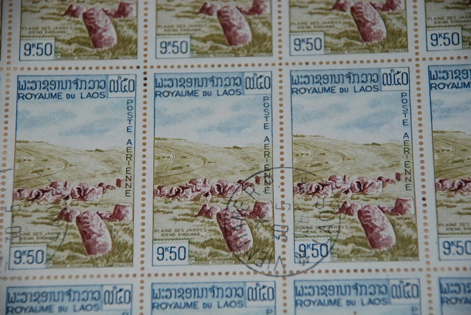 1960 Jares Megalithic Archaeological Landscape LAOS, 6 x Complete Sheet of 25 - Image 2 of 2