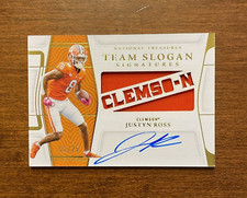 Justyn Ross 2022 National Treasures Slogan Rookie Jersey Auto Chiefs Clemson /25