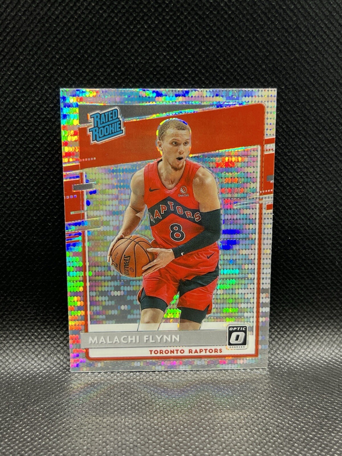 2020-21 Optic Malachi Flynn SILVER PULSAR RATED ROOKIE #179 Raptors Panini RC SP