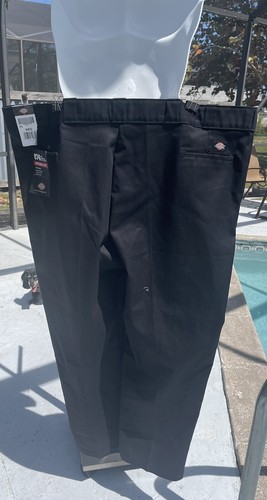 Dickies Men 874 Original Fit Black Work Pants Big&Tall 54x32 Wrinkle Resistant - Picture 5 of 10