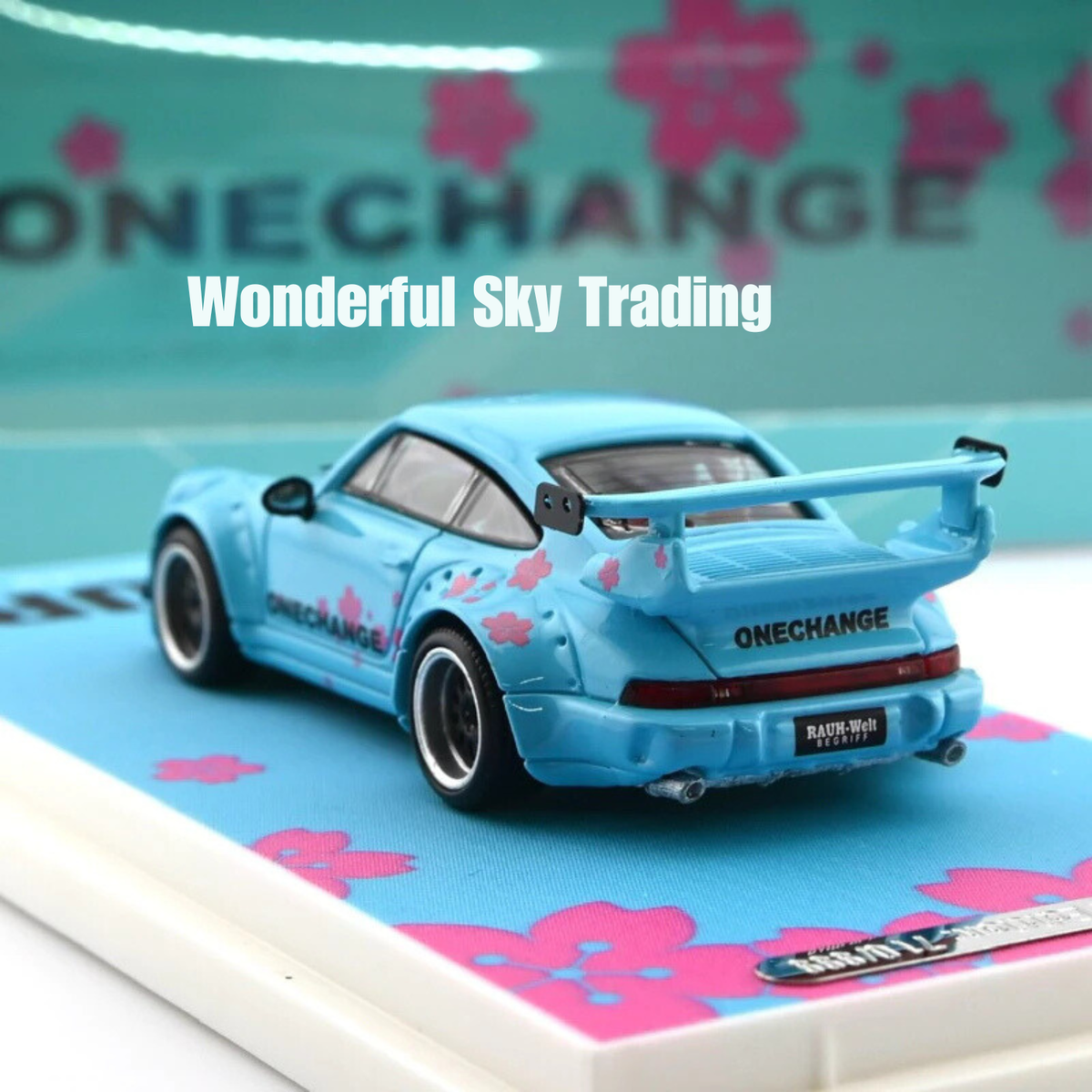 TIME MICRO PORSCHE 964 SAKURA BLUE 1/64 DIECAST CAR MODEL (Box Not