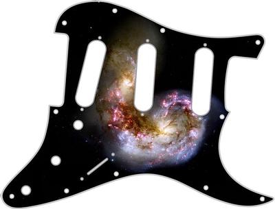 Stratocaster Strat Pickguard Custom Fender SSS 11 Hole Guitar Wood Old