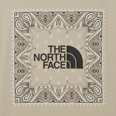 The North Face Korea M'S BANDANA S/S R/TEE SHORT BEIGE