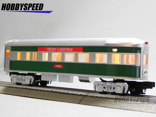 LIONEL CHRISTMAS STREAMLINED OBSERVATION CAR "12025" O GAUGE train 2427900 NEW - Picture 7 of 10