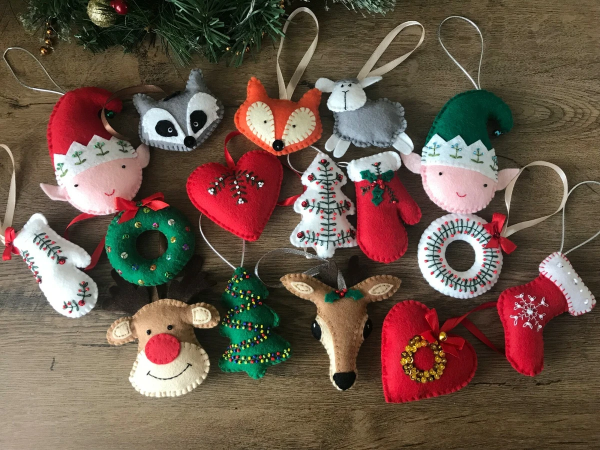 Handmade Felt Christmas Decorations Christmas Tree Hanging