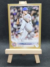 ETHAN ROBERTS 2022 TOPPS UPDATE ROOKIE GOLD #'d 1228/2022 CUBS RC 