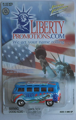 Johnny Lightning   VW Bus T1 Samba blau  Liberty Promotions  Neu/OVP
