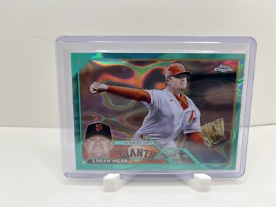 Logan Webb 2023 Topps Chrome Aqua Refractor /199