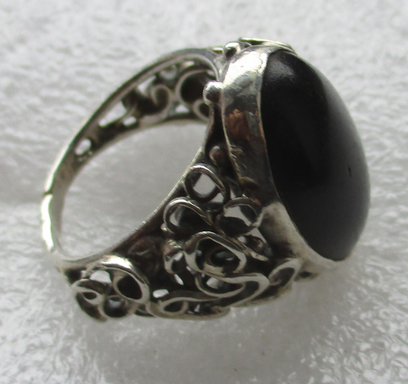 SOLID Pretty 925 Silver Ring - image 6