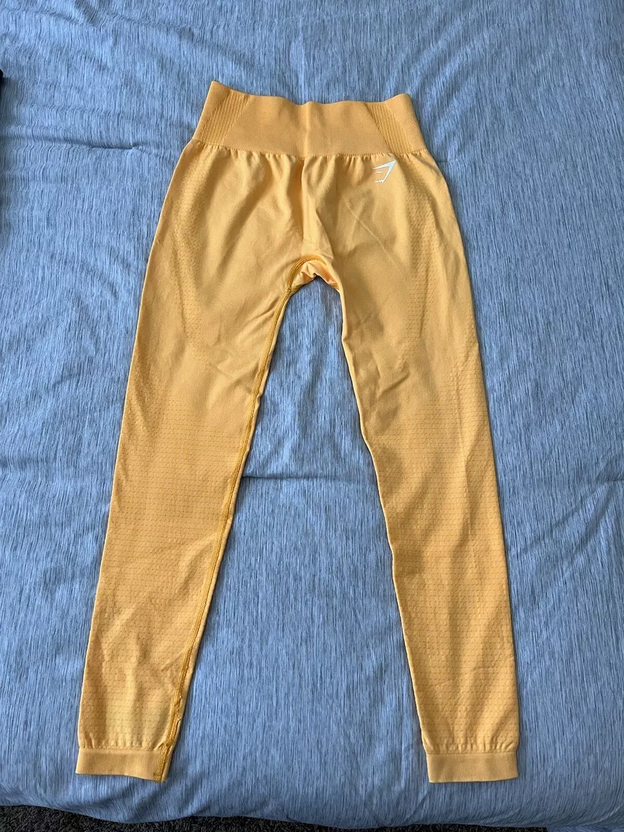 Gymshark, Pants & Jumpsuits, Gymshark Vital Seamless 2 Leggings Yellow  Marl Size Small