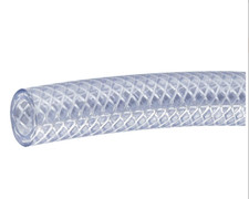 1/2" Clear Vinyl Braided Hose Reinforced Food Grade Tubing S0H-006 Kentak 5ft