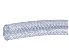 3/8" Clear Vinyl Braided Hose Reinforced Food Grade Tubing S0H-005 Kentak 5ft