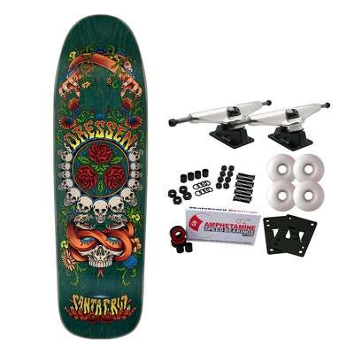 Santa Cruz Skateboard Complete Dressen Rose Crew Three Shaped 9.31