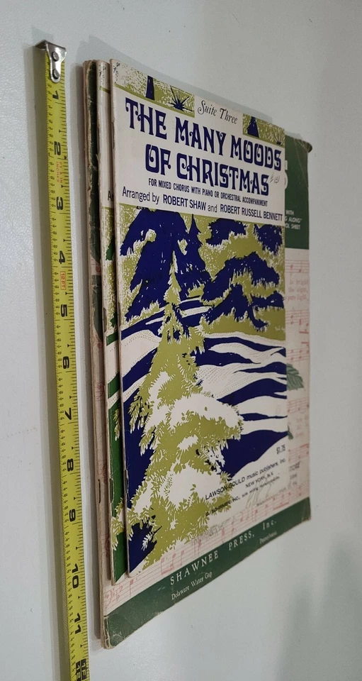 Vintage 1950 Christmas Tide, Sing Along Carol Book The Many Moods Of Christmas  - Image 3 of 4