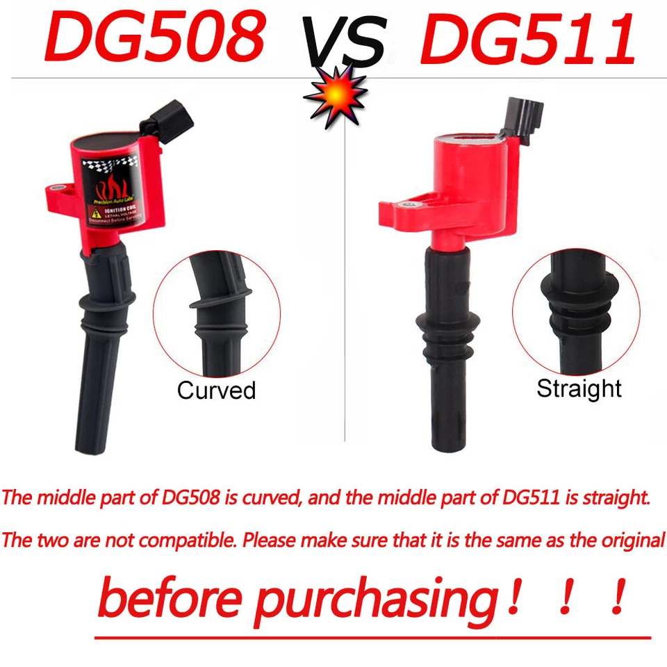 8 bobinas de encendido y 8 bujías para Ford Explorer 2006 2007 2008 4,6 L V8 Foto 3 de 4