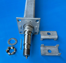 Galvanized Boat Trailer Axle 87.5 Hub Face 3500lbs W Brake Flange Square Tube Galvanized Boat Trailer Axle 87.5 Hub Face 3500lbs W Brake Flange Square Tube