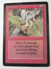 EARTHQUAKE : MTG : BETA : 1993  : VERY FINE/NEAR MINT : SEE PHOTO'S 