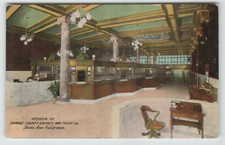 Postcard Advertising Orange County Savings and Trust Company in Santa Anna, CA.