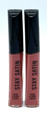 2 PACK - Rimmel Stay Satin Liquid Lip Colour 0.21 oz - Yuppie