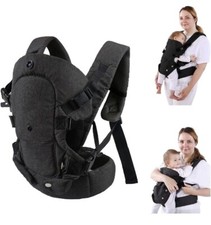 Baby Soft Carrier, Sling Carrier Wrap Ergonomic Design 4 in 1 Newborn-Toddler