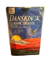 Vtg 1981 Danskin Nylon Dance Ballet Tights Navy Blue Size C 5  8  -5'10" Style 69
