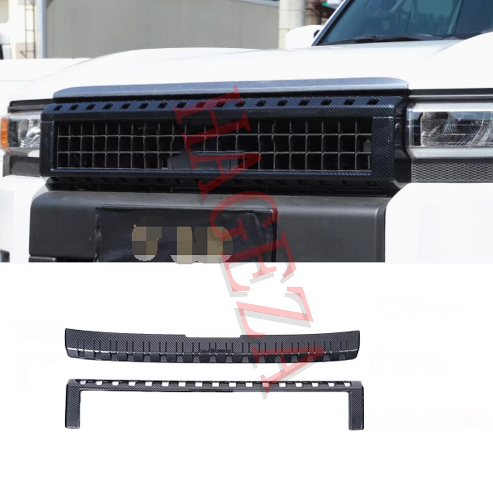 Para Toyot@ Land Cruiser LC250 2024+ Tapa central delantera del motor Moldura Rejilla Cubierta Foto 3 de 4