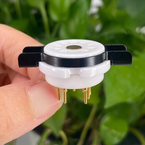 2pcs EIZZ 9pin tube socket For 12AX7 12AU7 E88CC 6dj8 EL84 6922 Tube AMP Audio - Picture 5 of 9