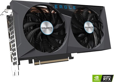 GeForce RTX 3060 Eagle OC 12G (REV2.0) Graphics Card, 2 Fans 12GB 192bit GDDR6