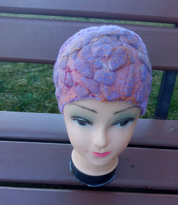 Felted merino wool headband for any size.wool ribbon.headband for women.warm woo