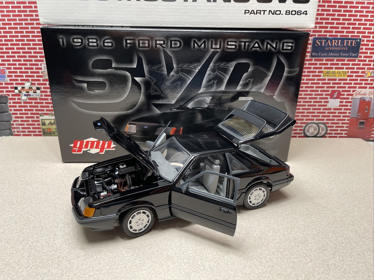 1/18 GMP 1986 Mustang SVO Black Paint Flaw 8064 See Photos Serial