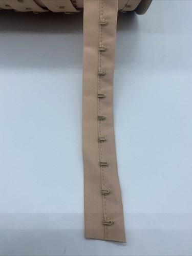 Vintage 3/4" Nude HOOK SIDE ONLY Sew-on Hook & Loop Fastener Fastening Tape Yard - Picture 10 of 11