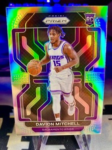 2021-22 Davion Mitchell Panini Prizm Silver Prizm Rookie Card #312