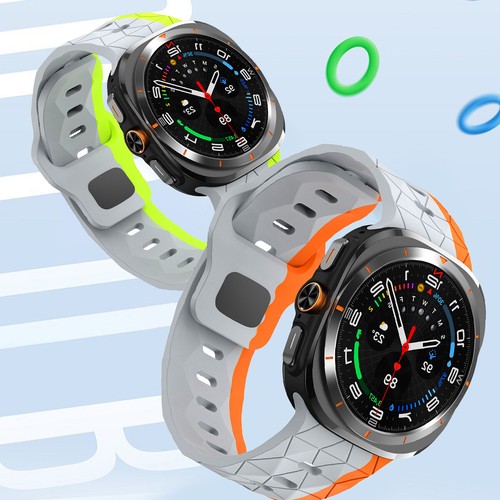 NO Gaps Sport Miękki silikonowy pasek do Samsung Galaxy Watch 7 Ultra 2025 Band NOWY - Zdjęcie 7 z 20
