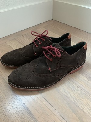 Ted Baker Derby Brogues Brown Suede 