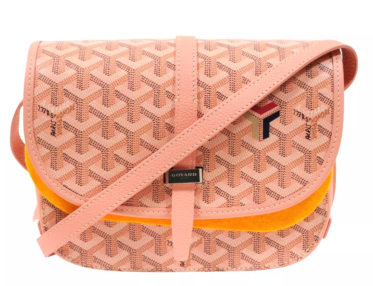 Goyard Belvedere Pm Powder Rose Pink Crossbody Messenger Travel Side Bag  Sac