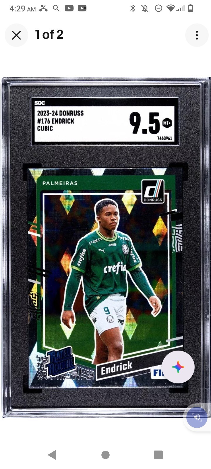 2023-24 Panini Donruss - Rated Rookie Cubic #176 Endrick