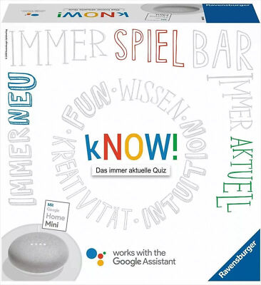 kNOW! mit Google Home Mini (Game) Ravensburger inklusive  Google Home Mini
