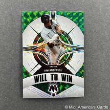 2022 Panini Mosaic Tim Anderson Will To Win Green Mosaic Prizm #WW-5 White Sox