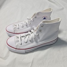 NEW CONVERSE CHUCK TAYLOR ALL STAR WHITE HIGH TOP SNEAKERS 5US MENS