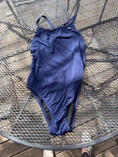 TYR Sport Women's Solid Durafast Diamondback Swim Suit,Navy,40